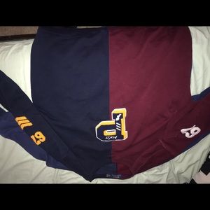 Ralph Lauren polo P logo varsity sweater